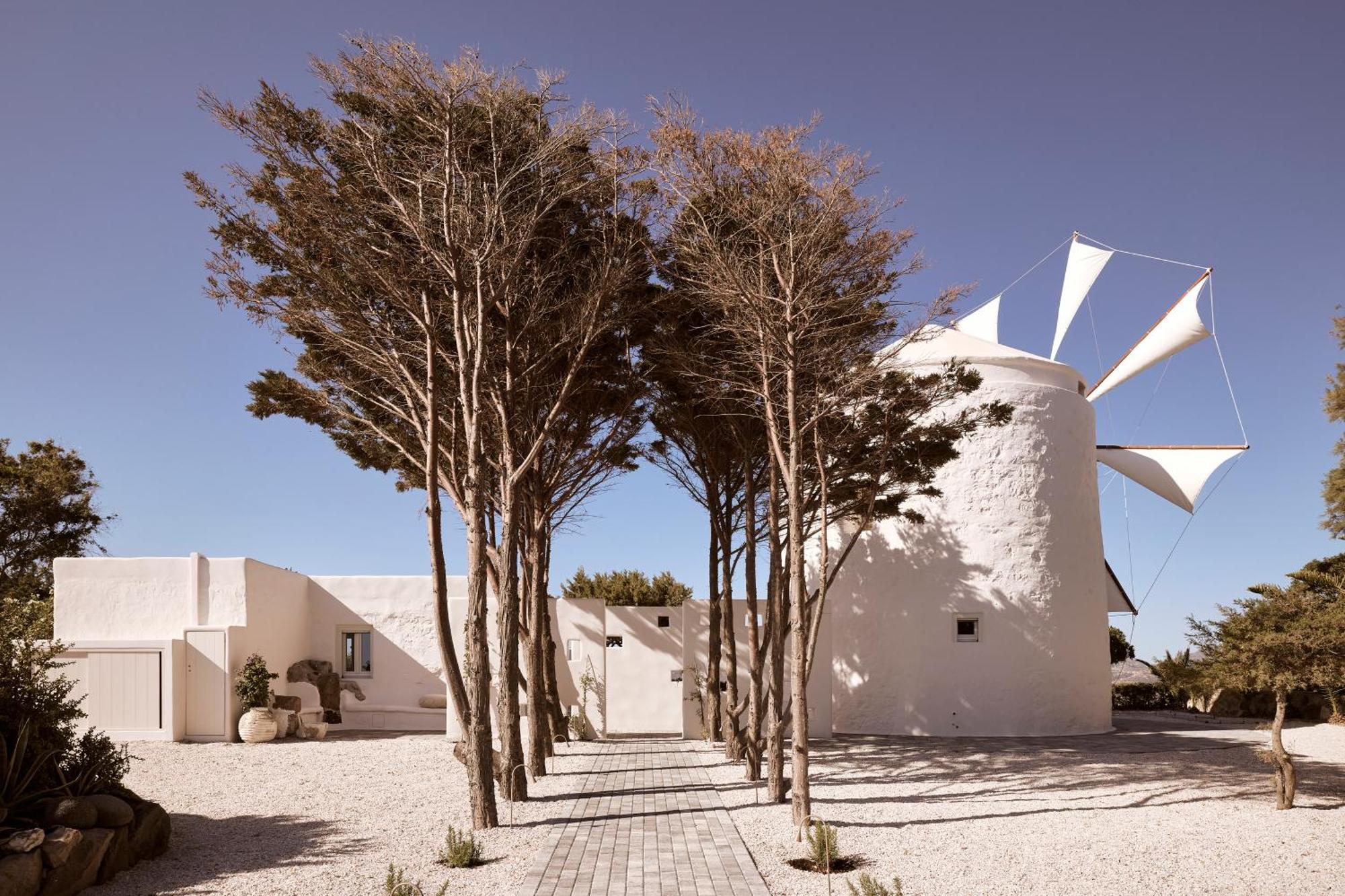Apartamento Windmill Karamitsos Since 1859 Tripití Exterior foto