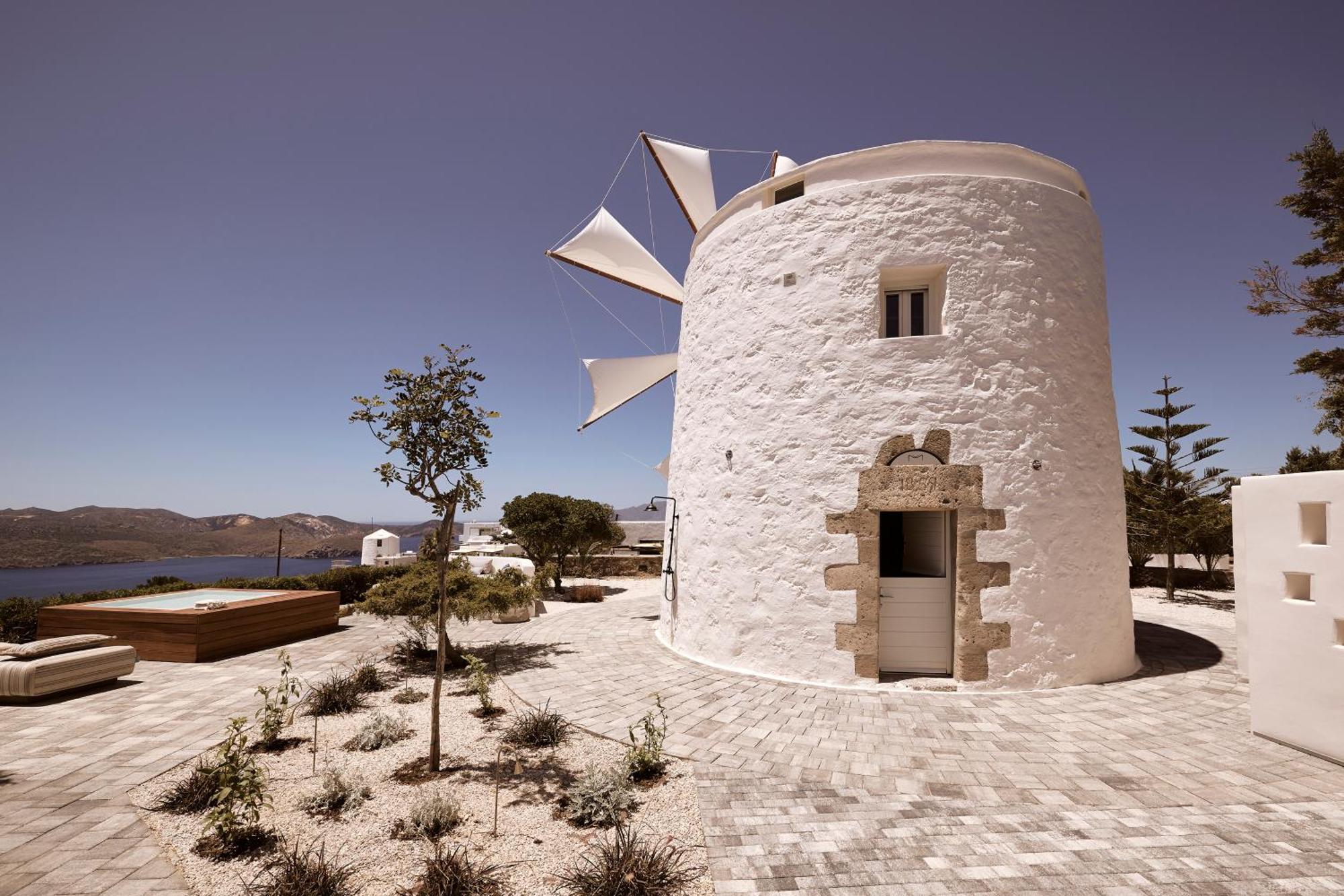 Apartamento Windmill Karamitsos Since 1859 Tripití Exterior foto