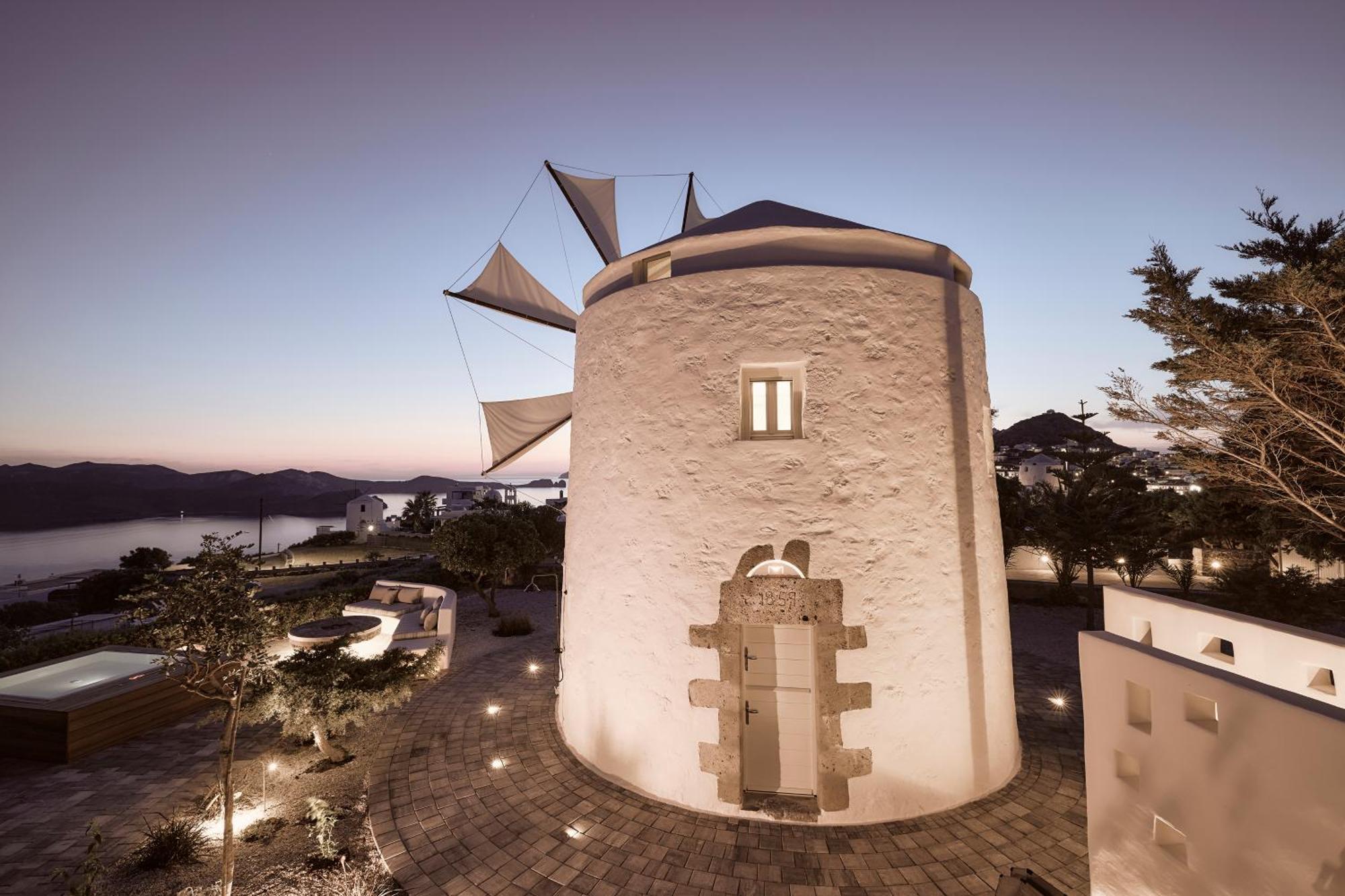 Apartamento Windmill Karamitsos Since 1859 Tripití Exterior foto