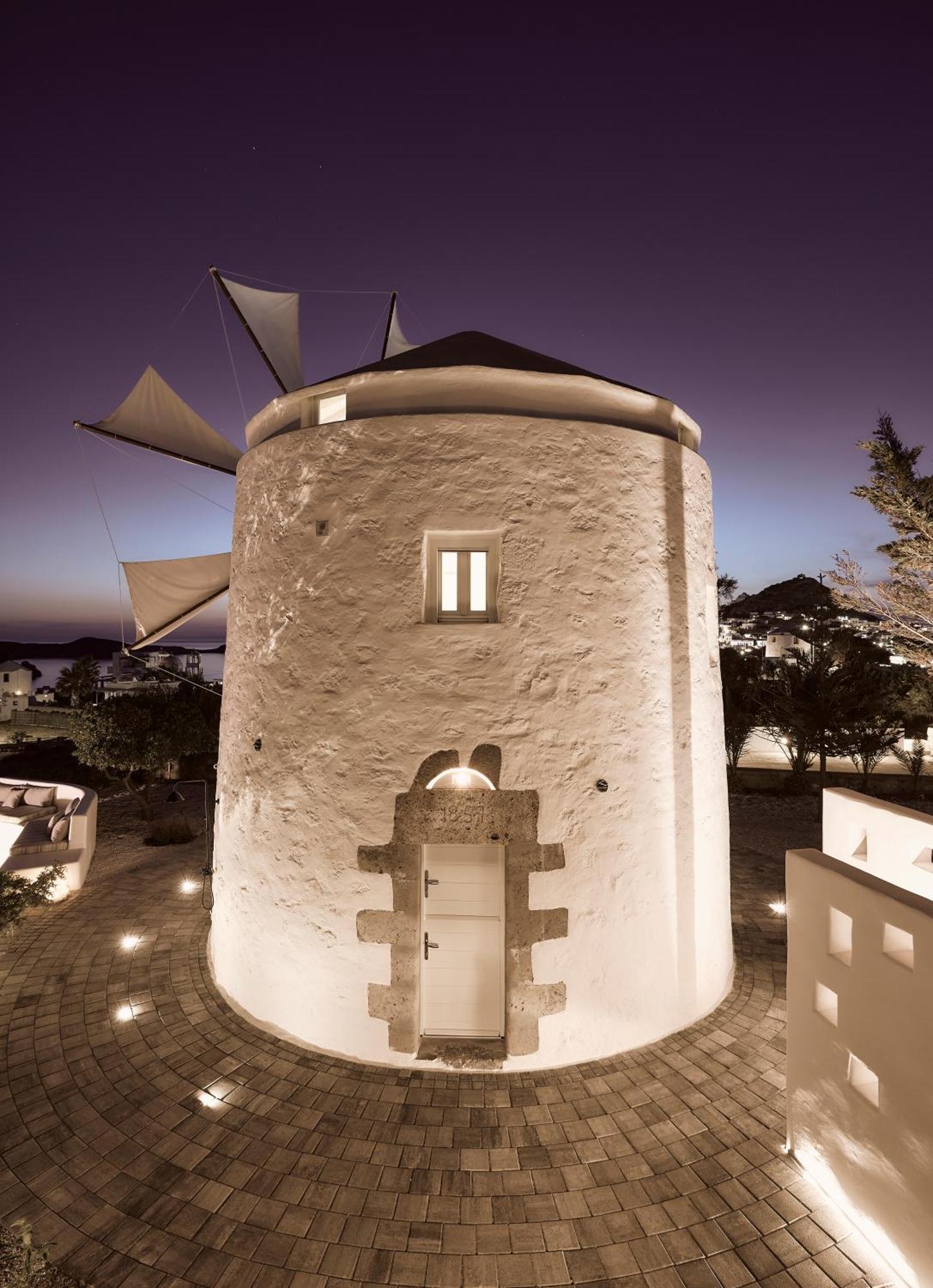 Apartamento Windmill Karamitsos Since 1859 Tripití Exterior foto