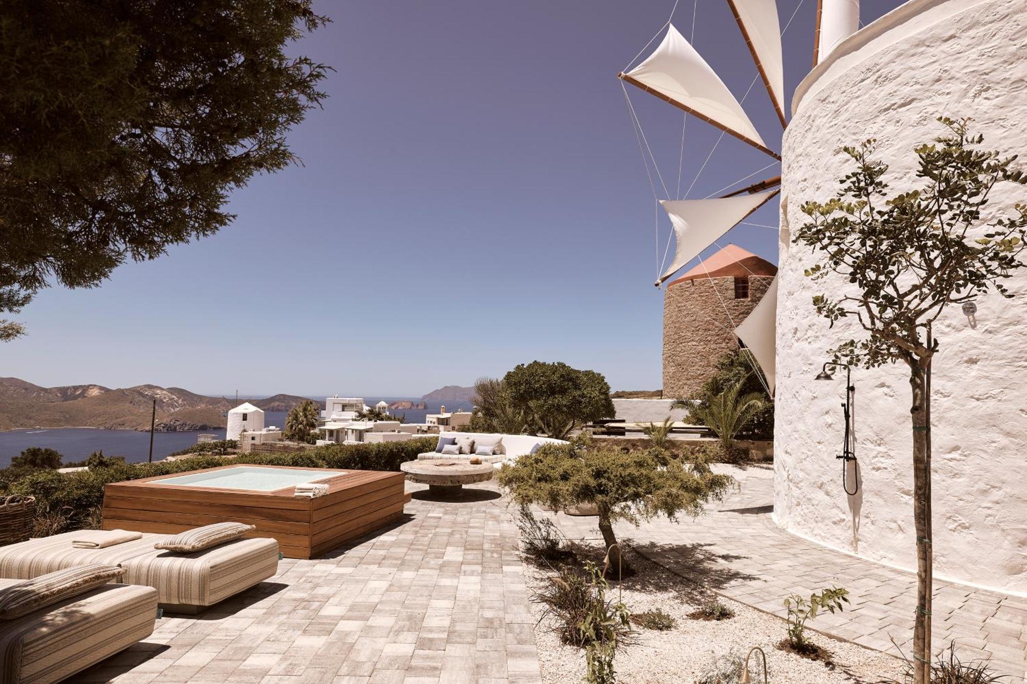 Apartamento Windmill Karamitsos Since 1859 Tripití Exterior foto
