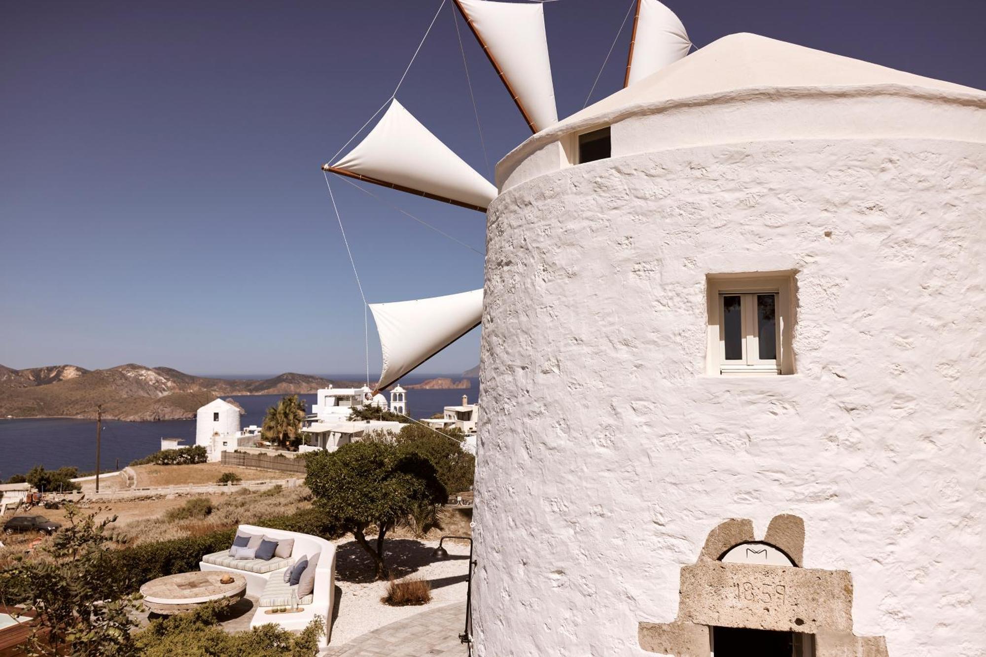 Apartamento Windmill Karamitsos Since 1859 Tripití Exterior foto