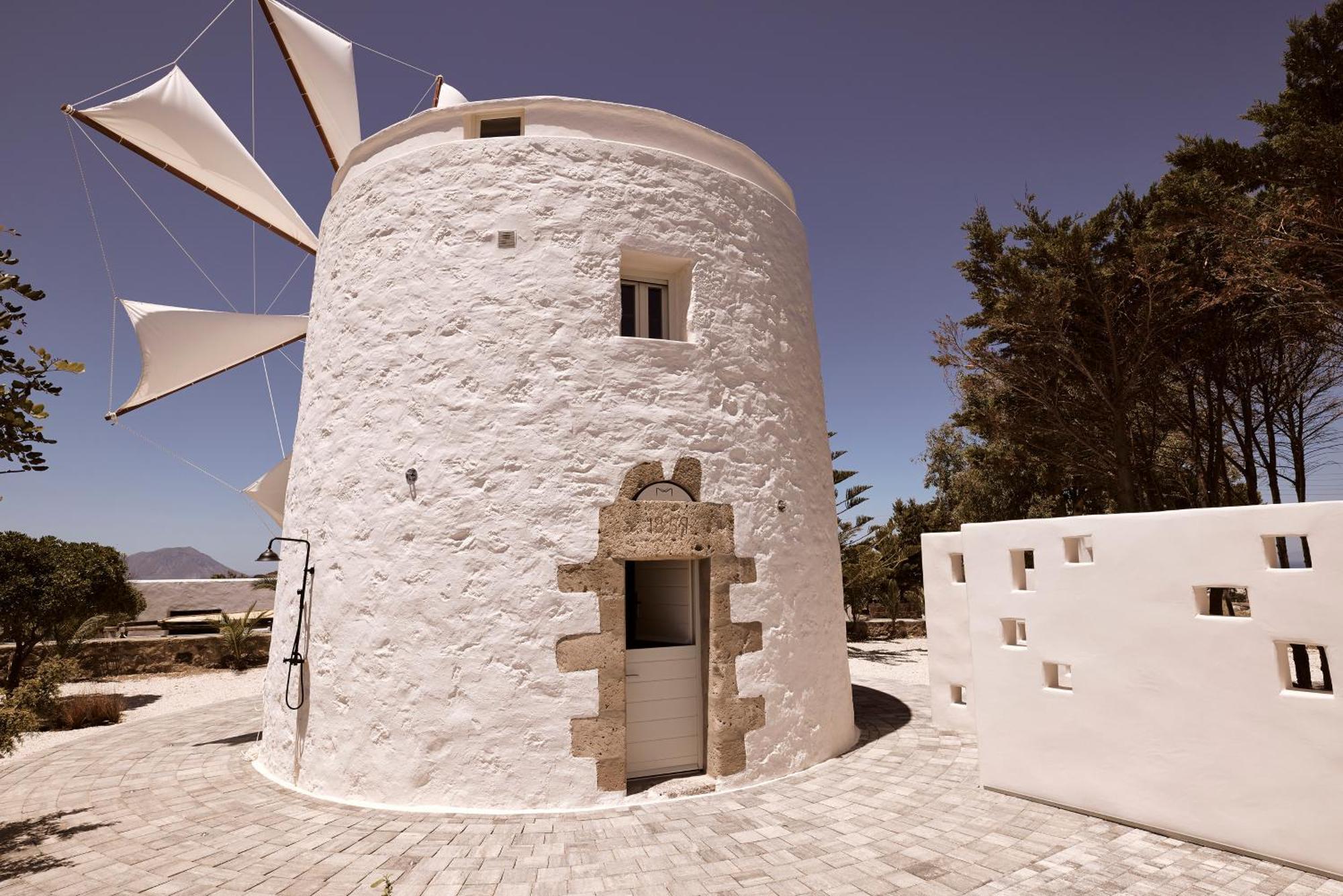 Apartamento Windmill Karamitsos Since 1859 Tripití Exterior foto