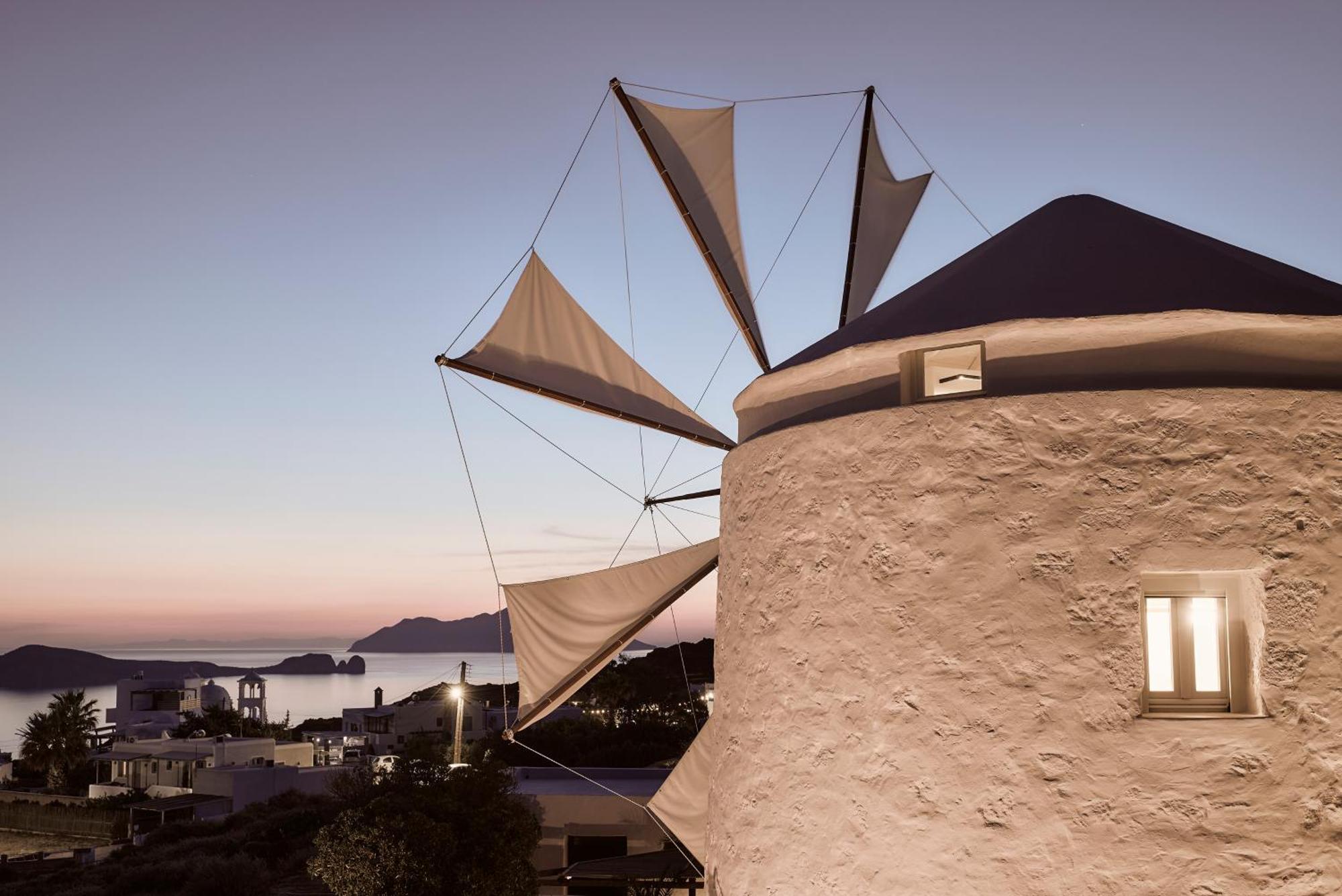 Apartamento Windmill Karamitsos Since 1859 Tripití Exterior foto