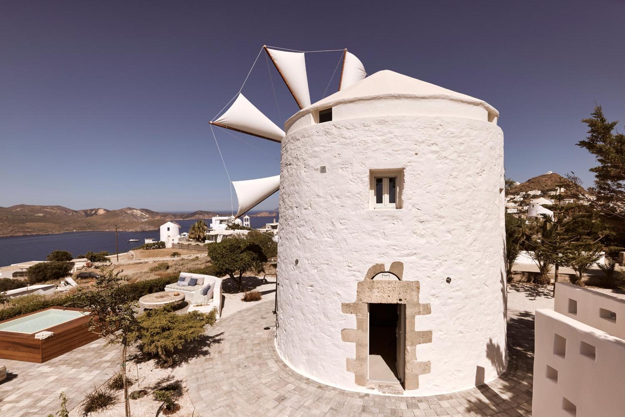 Apartamento Windmill Karamitsos Since 1859 Tripití Exterior foto